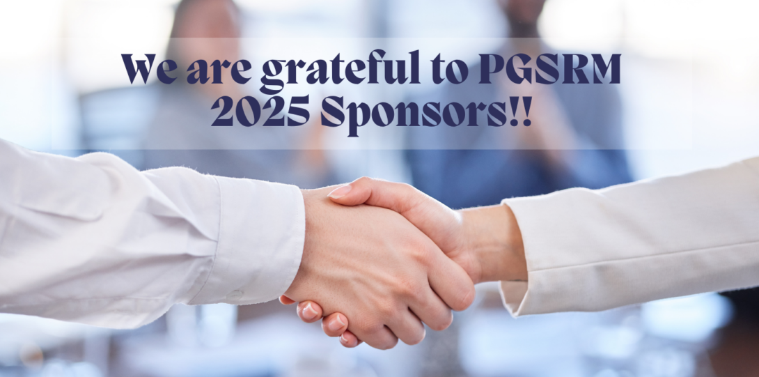 thank you to PGSRM sponsors